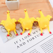 创意搞怪发泄鸡减压整蛊搞笑上课无聊玩具解压捏捏乐下蛋鸡挤蛋鸡网红 10只装