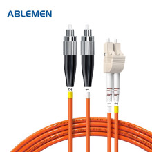 ABLEMEN 光纤跳线LC-FC5米 多模双芯 收发器 交换机尾纤