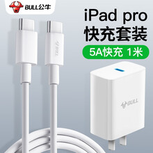 公牛充电器线套装适用苹果ipad pro11/12.9苹果Air4平板电脑快充头20w充电头充电线 20W电源适配器+双头USB-C数据线1米