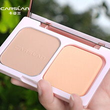 卡姿兰新恒丽透明粉饼女防水控油保湿遮瑕干湿两用定妆粉密粉初学者彩妆同款 2#浅肤色