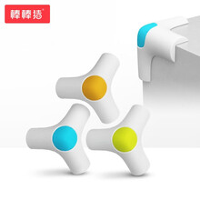 棒棒猪 (BabyBBZ)防撞角 加宽加厚婴儿安全防护角桌角保护套三维防撞角4个装 黄色