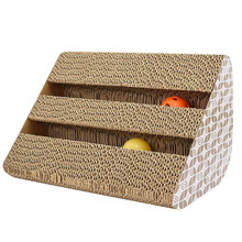 猫玩具直板猫爪板（款式随机） 猫抓板单个装 三角形猫抓板