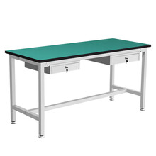 简诺家防静电工作台带抽屉实验室检验流水线操作桌包装台工厂车间工作台 200*120*75+四抽