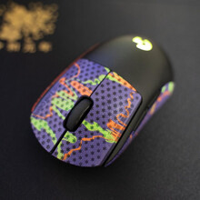 鼠标防滑贴 鼠标防滑防汗贴  GPW无线毒蝰903 机器精准裁切 EVA配色【备注型号】左右键加侧裙一套