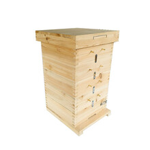 格子箱蜜蜂蜂箱杉木全套养蜂工具土蜂桶五层格子蜂箱 内径25cm
