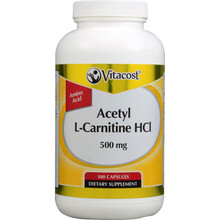 现 美国NSI vitacost Acetyl L-carnitine乙酰左旋肉碱500mg300粒