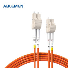 ABLEMEN 光纤跳线LC-LC 15米多模双芯 收发器 交换机光纤线跳线室内线延长线尾纤