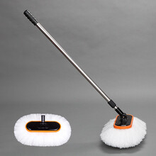 普立希 汽车洗车拖把刷子专用清洁套装长柄伸缩软毛泡沫用品家用刷车工具 洗车刷+替换刷头 路虎发现5神行者2揽胜极光揽胜运动版保时捷