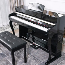 一秒ONE SECOND电钢琴便携式88键重锤初学者儿童电子钢琴成人专业电钢考级智能数码钢琴幼儿园 推拉琴盖烤漆黑色+纯钢+蓝牙+琴凳+礼包