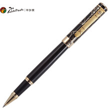 毕加索（pimio）宝珠笔签字笔男士商务办公成人学生用0.5mm绅士系列902黑镀金雕