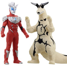 万代（BANDAI） 奥特曼超决战3 软胶儿童玩具 14cm 捷德刚燃VS艾雷王