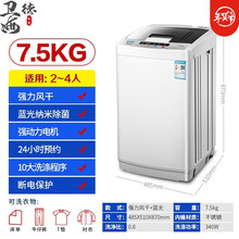 家庭家用洗衣机 洗衣机家小型全自动租房宿舍婴儿童迷你烘干洗脱一体 7.5KG强力风干蓝光纳米除菌