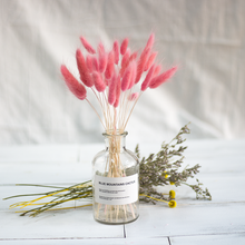 满天星勿忘我ins文艺清新客厅玻璃花瓶干花花束套装 粉色兔尾草20支 干花包