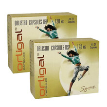 印度orligal奥利司他纤体排油丸美体塑身减缓脂肪吸收排油素胶囊 2盒装168粒