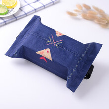 星月蓝 卡通车载纸巾盒挂式可爱遮阳板汽车用品车用抽纸盒套车上车内比目鱼