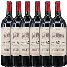 超市	巴隆法国进口红酒波尔多城堡chateau AOC干红葡萄酒赤霞珠梅洛1.5升大瓶装 整箱6瓶/1.5L