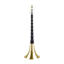 贵剧民间唢呐 铝杆唢呐 乌木唢呐乐器 哨片不定调唢呐乐器 乌木镶箍唢呐【31厘米】