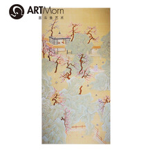 墨斗鱼艺术梁小然原创国画暗香清影满楼台美好寓意乔迁新居礼物新中式风格配画手工装裱包邮138*68cm