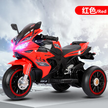 儿童电动摩托车三轮充电遥控电瓶车1-5岁男孩女宝宝玩具车可坐人 红色单驱小电瓶 +礼品