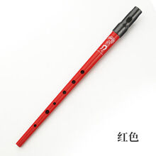 爱尔兰哨笛D调C调英国克拉克clarke可爱型锡笛六孔竖笛口风笛 D调 @红色 送擦琴布+绒布包