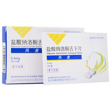 华素制药 风度 盐酸纳洛酮舌下片 0.4mg*2片急性酒精中毒醒酒解酒药风度片嗜睡舌含片 9盒装