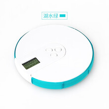 智能电子药盒定时语音闹钟便携随身吃药提醒神器老人早中晚药物 湖水绿