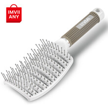 【正品】音米IMVII弯月梳排骨梳宽齿造型梳子男女士卷发梳背头定型梳子油头蓬松梳子抖音同款 白色拱桥梳