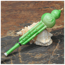 双音胶木树脂葫芦丝乐器乐器初学吹嘴葫芦丝民族吹奏乐器 玉色C调+盒