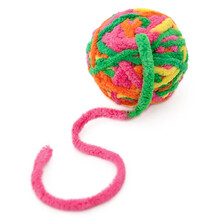 【12.2新品】Hoopet宠物毛线球布偶金渐层英短猫咪逗趣互动宠物解闷自嗨猫玩具 毛线球彩色