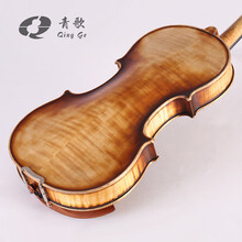 青歌 乐器F5系列 仿古作旧手工小提琴 考级演奏级历史收藏 F505仿古小提琴  4/4