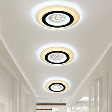 韩野 过道灯走廊玄关门厅灯现代简约led筒灯入户阳台灯创意天花过道走廊灯 直径20cm：太阳