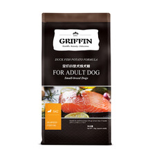 超市	贵芬 GRIFFIN三文鱼鸭肉海藻小型犬无谷美毛天然成犬粮【S42】4磅
