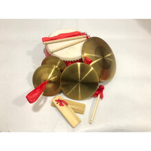 大中小场合三句半表演道具学校公司庆典成人儿童打击乐器锣鼓镲 20鼓25锣18锣15镲【小场款】