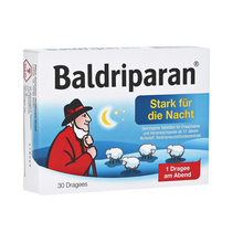 德国进口助眠安宁神糖衣片 Baldriparan消除失眠烦躁焦虑不安 神经修复睡眠障碍 轻松倒时差 【加强型】夜间助眠 30粒（00499175） 德国直邮原装进口