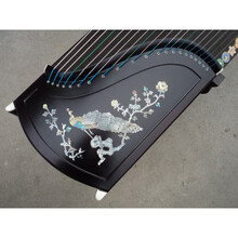 扬州仙女民族乐器厂进口红木彩螺古筝演奏考级初学古筝厂家直销 考级进口红木孔雀登高+全套配件