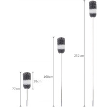 鸡毛掸子家用除尘掸商用超细纤维2.5米超长可伸缩弯曲扫天花板灰尘刷清洁扫灰 牛皮纸盒包装（41*4*5）