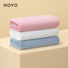 日本HOYO雪滑绒毛巾男女洗脸巾干发吸水面巾酒店毛巾套装 千草+樱若+乳白