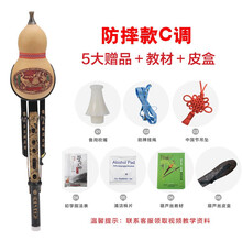 舒弗（LACHOUFFE）防摔葫芦丝乐器初学者C调小d天然成人入门零基础小学生 升级防摔款 C调【送礼包+教材+皮盒】