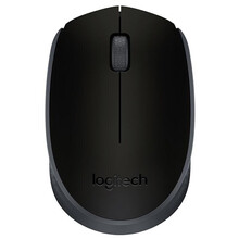 罗技（Logitech）M170(M171) 鼠标 无线鼠标 办公鼠标 对称鼠标 黑色 带无线2.4G接收器