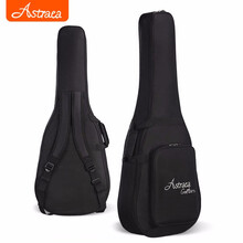 艾斯(Astraea)吉他包民谣吉它琴包背包41寸40寸34/36/38英寸防水个性古典吉他袋子 【38英寸39英寸】黑色-厚度10mm
