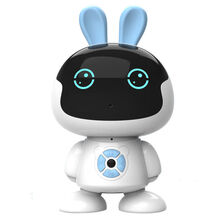 wifi儿童智能机器人早教机对话语音小ai度学习益智陪伴男女孩玩具 小兔子【WIFI版】--- 蓝色 621