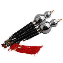 舒弗（LACHOUFFE）云南防摔演奏型成人初学生镀铜红木葫芦丝乐器C调gf降B调 镀铜黑木降B调【皮盒+中国结+清洁棉】