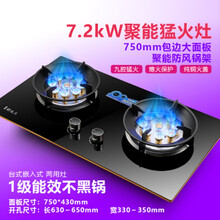 【旗舰款】好太太家用燃气灶双灶液化气灶天然气嵌入式台式猛火灶定时煤气灶 7.2KW双猛火+熄保+升级高配版 液化气