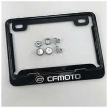 摩托车牌照框适用于本田铃木雅马哈车牌架新交规牌照边框踏板车后牌通用 春风字黑色框 +通用螺丝