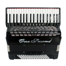 德国进口品质手风琴手风琴60/80/96贝斯进口手风琴初学考级演奏儿童成人手拉风琴 80贝斯37键(黑色)