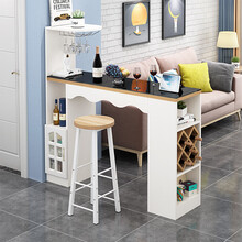 北欧靠墙小吧台桌家用转角客厅柜玄关隔断酒柜简约储物柜 长100宽35