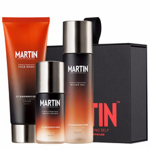 马丁男士迷迭香护肤套装洗面奶水乳控油补水保湿 男士迷迭香护肤三件套