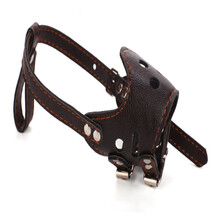 存己宠物 狗嘴套狗口罩防咬防叫马犬金毛边牧中大型犬宠物止吠器狗狗防乱吃 棕色 XL建议75-110斤以内