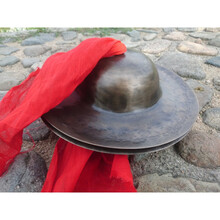28公分青铜鈸大帽钵老式鈸江口鈸高音闷音鑔2.8斤左右 青黑色