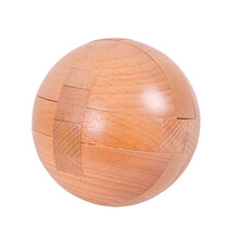 成人木制玩具古典玩具榉木孔明锁大号孔明锁鲁班锁圆球六通 榉木大圆球